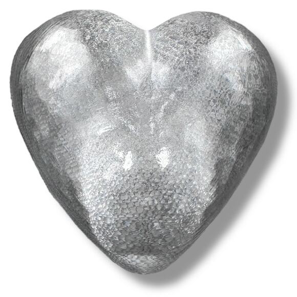 Simon Pearce Highgate Heart Shaped Glass Paperweight Small Signed Collectible - Picture 1 of 6